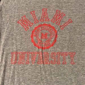 Miami University Women's Gray Long Sleeve Tee